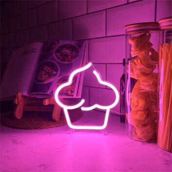 Brighten Up Your Bakery, Celebrate with Style at Weddings, or Add a Sweet Touch to Home Decor with the Cupcake LED Neon Sign.
