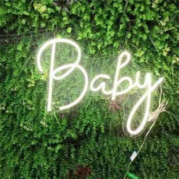Custom Baby Script LED Neon Sign