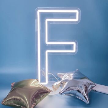 Custom Upright Letter F LED Neon Sign
