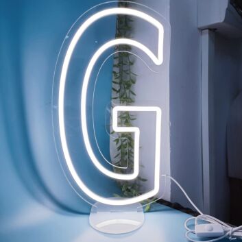 Custom Rounded Letter G LED Neon Sign