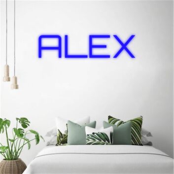 Alex Block Letter Custom Name LED Neon Sign