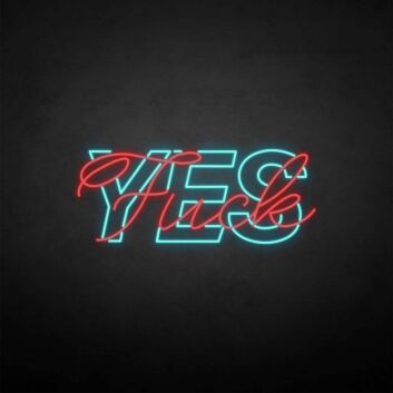 YES-fxxk&#39; neon sign