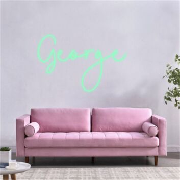 Celebrate in Style: Light Up George's Birthday Bash or Personalize Your Space with Customized LED Neon Light Name Sign at Home, Office, or Bar.