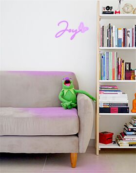 Joy Butterfly Custom Name LED Neon Sign