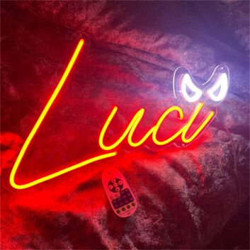 Luci Eyes Custom Name LED Neon Sign