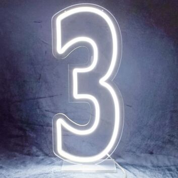 Celebrate milestones and brighten up your child's birthday bash, playroom, or nursery with Customized LED Neon Light Number 3 Birthday LED Neon Sign.