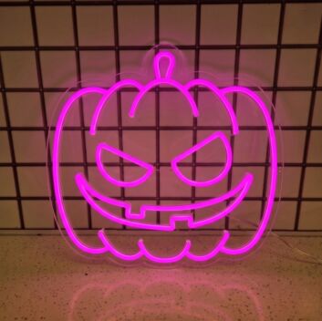 Pumpkin Head&#39; neon sign