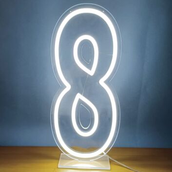 Number 8 LED Neon Sign