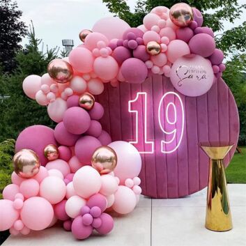 Celebrate turning 19 in style: Ideal for Birthdays, Home Decor, and Party Ambiance with Customized LED Neon Light Number 19 Birthday LED Neon Sign.