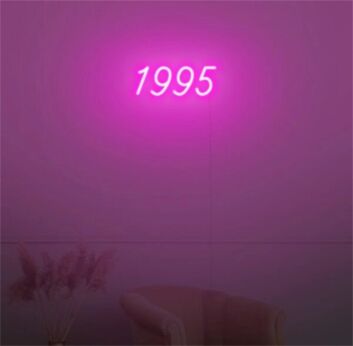 Elevate Your Office, Bar, or Event Ambiance with the Personal Touch of Customized LED Neon Light Number 1995 LED Neon Sign.