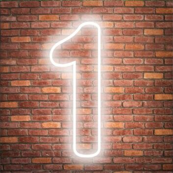 Brighten Up Celebrations and Spaces: Customized Number 1 LED Neon Sign for Weddings, Birthdays, and Home Decor.