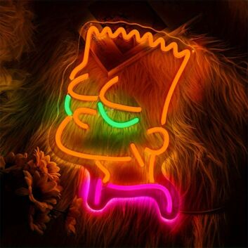 Brighten Your Space: Cute Anime Handmade LED Neon Sign Perfect for Home Decor, Office Ambiance, and Vibrant Party Settings.