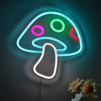 Round-Cap Spotted Mushroom LED Neon Sign