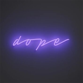 Brighten up Your Bar, Office, or Gaming Room with the Mini Dope LED Neon Sign.