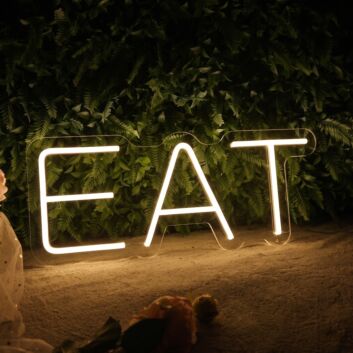 Brighten Your Dining Area, Bar, or Food Event with the Eat Custom LED Light LED Neon Sign.