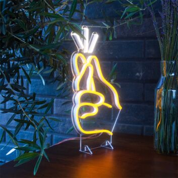 Light Up Your Space: Finger Snapping Mini LED Neon Sign Perfect for Bars, Weddings, and Office Decor.