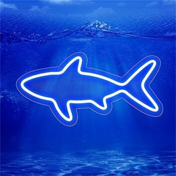 Shark Outline LED Neon Sign