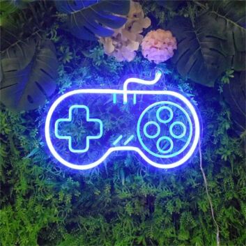 Elevate Your Gaming Setup or Party Ambiance with Game Controller Mini LED Neon Sign - Perfect for Home Decor, Game Rooms, and Themed Events