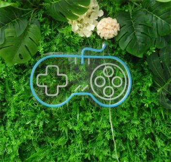 Elevate Your Gaming Setup or Party Ambiance with Game Controller Mini LED Neon Sign - Perfect for Home Decor, Game Rooms, and Themed Events