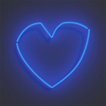 Brighten Your Space: Geometric Heart LED Neon Sign for Home Decor, Office Ambiance, and Vibrant Parties