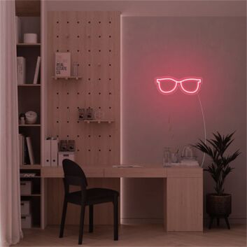 Brighten Up Your Bar or Eyewear Store Ambiance with the Stylish Glasses LED Neon Sign.