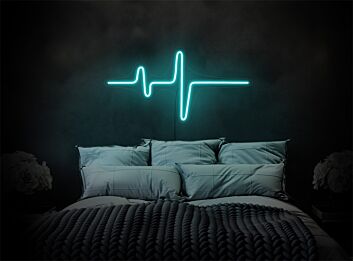 Add a Romantic Touch to Your Bedroom, Wedding, or Valentine's Celebration with the Heartbeat LED Neon Sign.