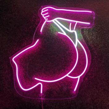 Hip and Underwear Line Art LED Neon Sign