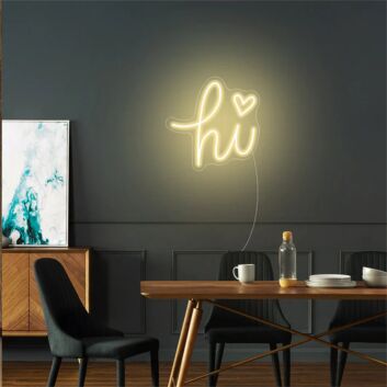 Brighten up Your Space: Hi LED Neon Sign, Perfect for Offices, Bars, and Memorable Weddings.