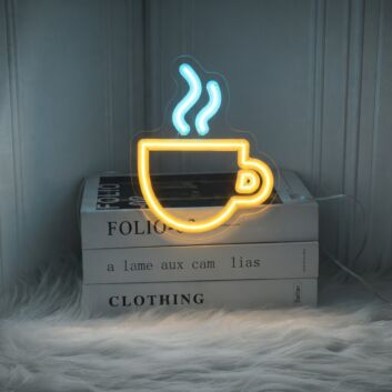 Brighten Up Your Cafe or Kitchen: Hot Coffee LED Neon Sign Perfect for Creating a Warm, Inviting Atmosphere