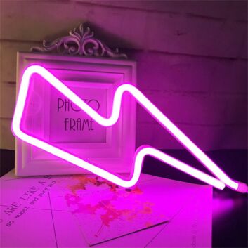 Brighten Up Your Bar, Office, and Home Décor with the Vibrant LED Neon Lightning LED Neon Sign.