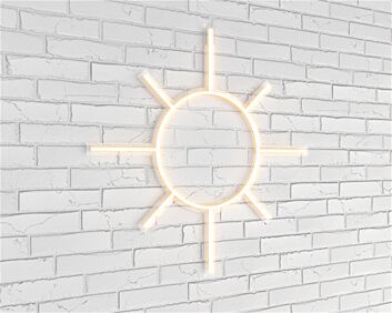 Brighten Up Your Space: Perfect for Home Decor, Office Ambiance, and Party Vibes with the LED Round Star Neon Sign