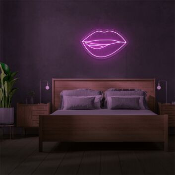 Fine-Line Lips LED Neon Sign
