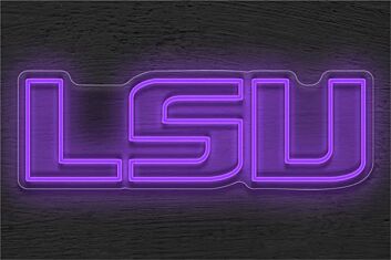 Brighten Up Your Game Night, Bar, and Sports Den with the Lsu Logo LED Neon Sign