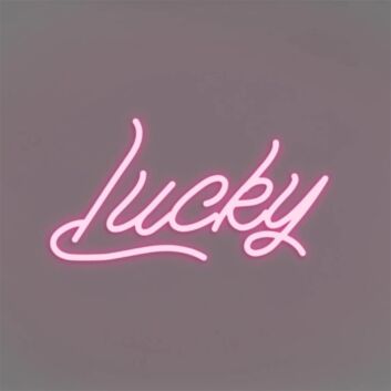 Brighten Up Your Space: Lucky LED Neon Sign Perfect for Home Decor, Office Ambiance, and Celebratory Events Like Weddings & Parties.