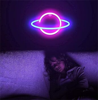 Bring cosmic charm to your home, office, or event space with the Lumoonosity Planet LED Neon Sign.
