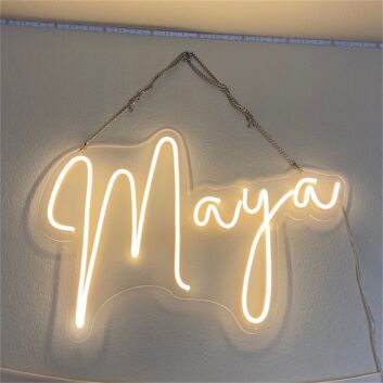 Brighten Up Your Home, Office, or Bar Ambiance with the Versatile Maya LED Neon Sign.