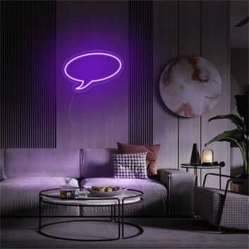 Slim Oval Speech Bubble LED Neon Sign