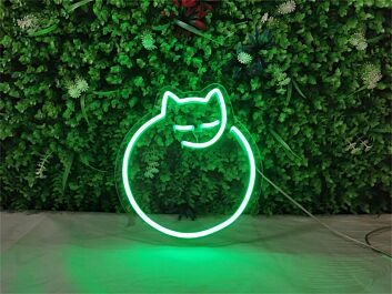 Brighten Up Your Bedroom, Home Office, or Pet Corner with the Mini Cat LED Neon Sign.