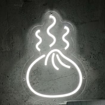 Brighten Up Your Kitchen, Restaurant, or Foodie Gatherings with the Mini Dumplings LED Neon Sign.