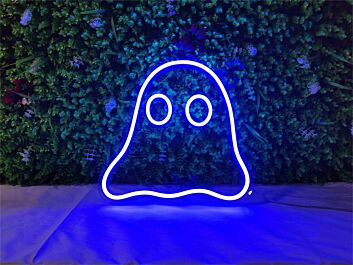 Add a Spooky Glow to Your Halloween Celebrations and Kid&#039;s Rooms with the Mini Ghost LED Neon Sign.