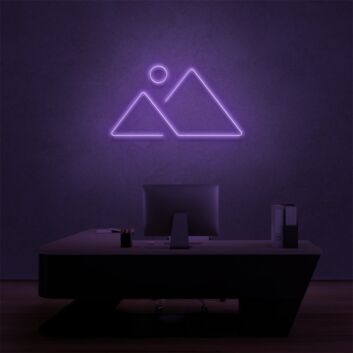 Elevate Your Space: Mountain Ranges Adventure LED Neon Sign for Home Decor, Bars, and Outdoor Adventure Settings