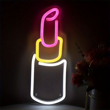 Colourful Lipstick LED Neon Sign
