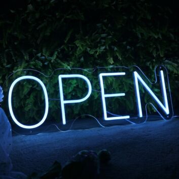 Brighten Up Your Store, Bar, or Café Ambiance with the Vibrant Open Business LED Neon Sign.