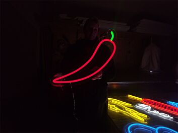 Red Chili Pepper LED Neon Sign