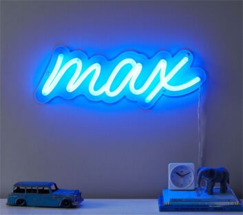 Brighten Up Your Home, Office, and Special Events with Personalized Decor Max LED Neon Wall Light.