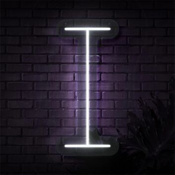 Brighten Up Your Space: Personalized Initial Letter I LED Neon Sign for Home Decor, Romantic Weddings, and Vibrant Parties