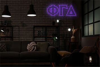 Brighten Your Fraternity House, Party, and Event Spaces with Phi Gamma Delta LED Neon Sign.
