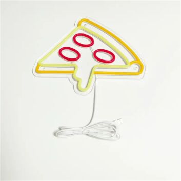 Brighten Up Your Kitchen, Bar, or Restaurant Ambiance with the Pizza LED Neon Sign.