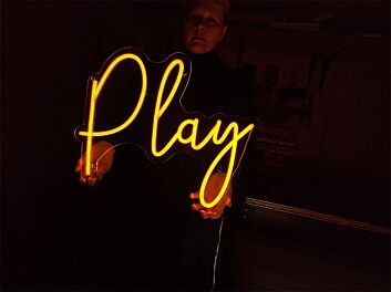 Brighten Your Space: Play LED Neon Sign for Home, Office, and Special Celebrations
