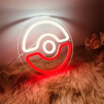 Brighten Up Your Gaming Room, Party, or Store with a Pokeball LED Neon Sign.